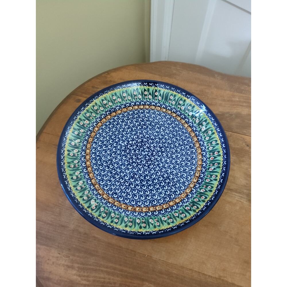 Boleslawiec Unikat Polish Pottery Dinner Plate Artist J Chyla
